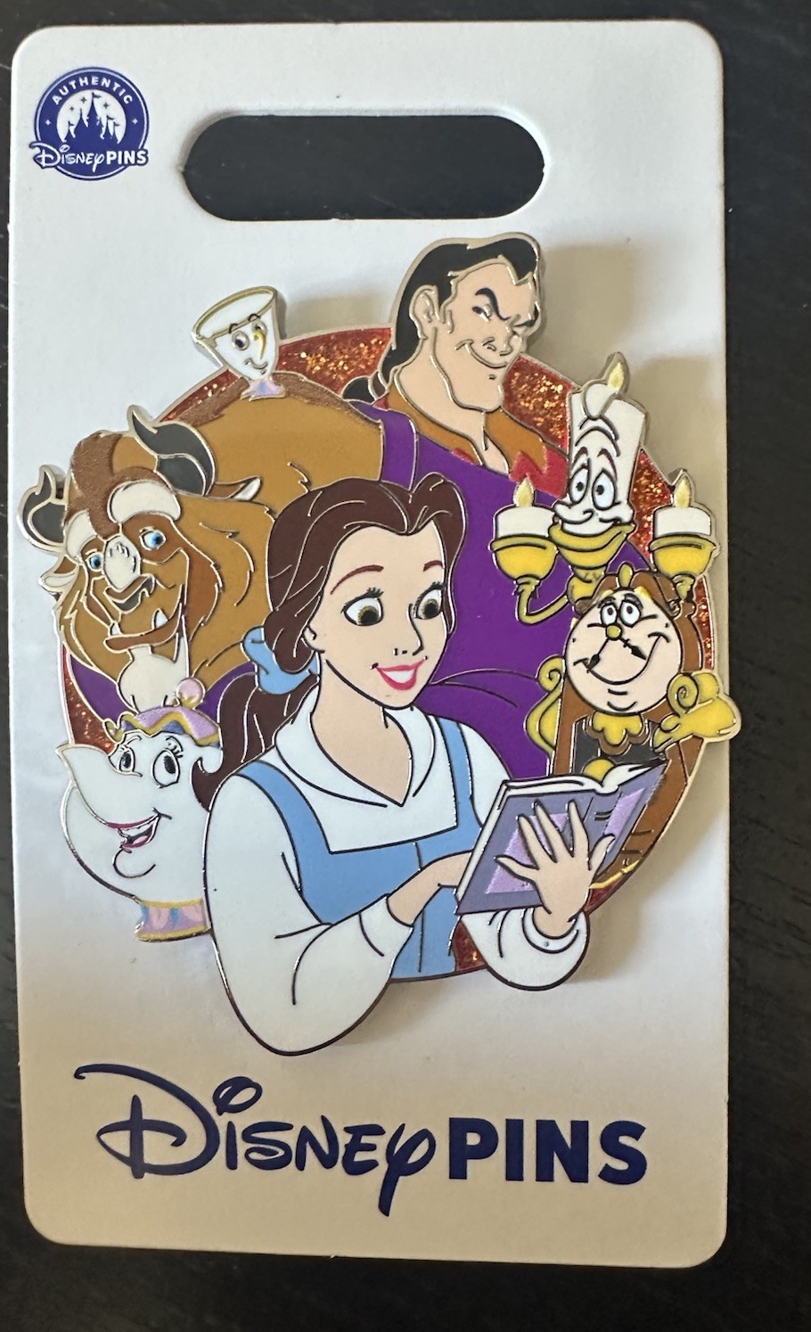 Disney Parks Beauty and the Beast Character Cluster Pin Belle Gaston Beast