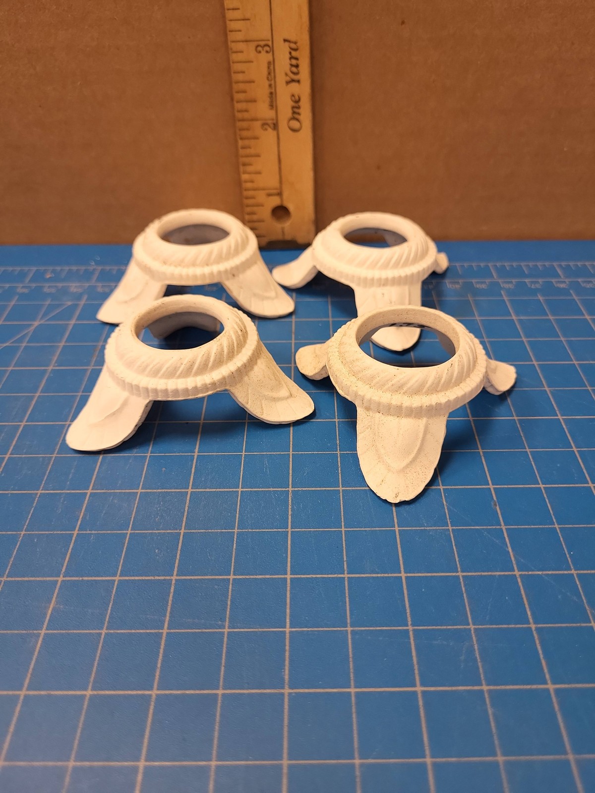 White Plastic Candle Holders Set 4 Tapered Candle Holder Decor Accent