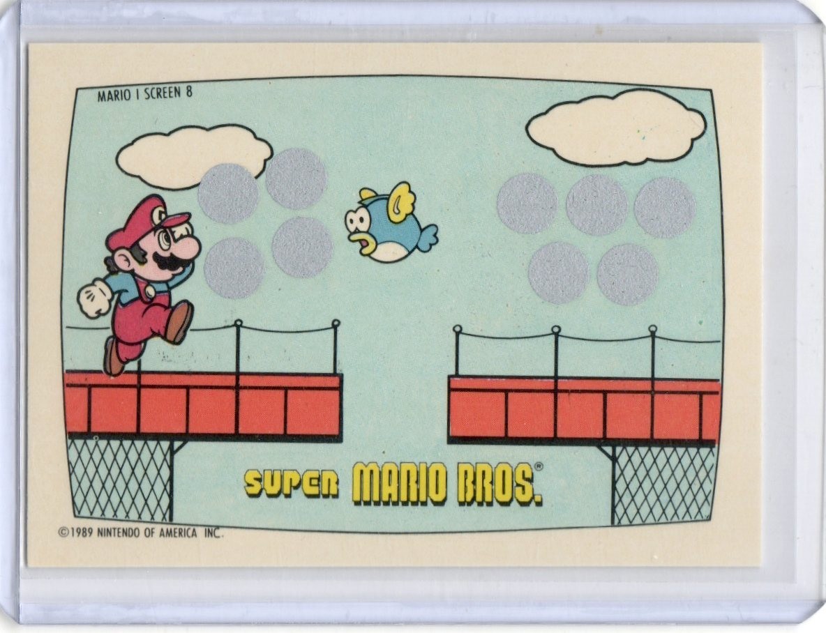 1989 Topps Nintendo #8 Super Mario Brothers Scratch Off Card