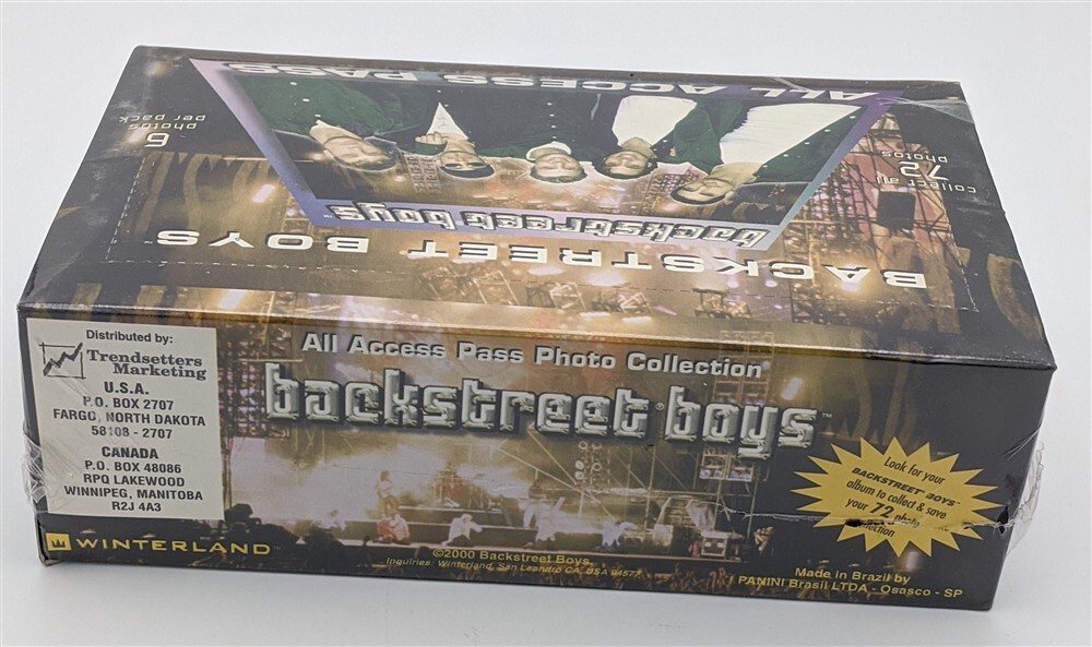 Factory Sealed Box 2000 Winterland Backstreet Boys All Access Pass Photo Cards
