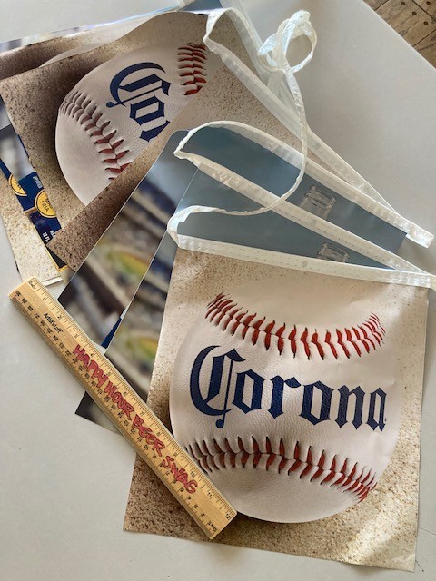 🔥 NEW 17′ Corona Extra MLB Baseball Double sided Beer String Banner Decoration