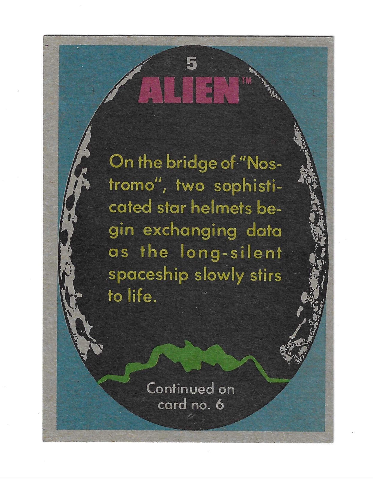 1979 Topps ALIEN #5a Electronic Conversation (Pack fresh)