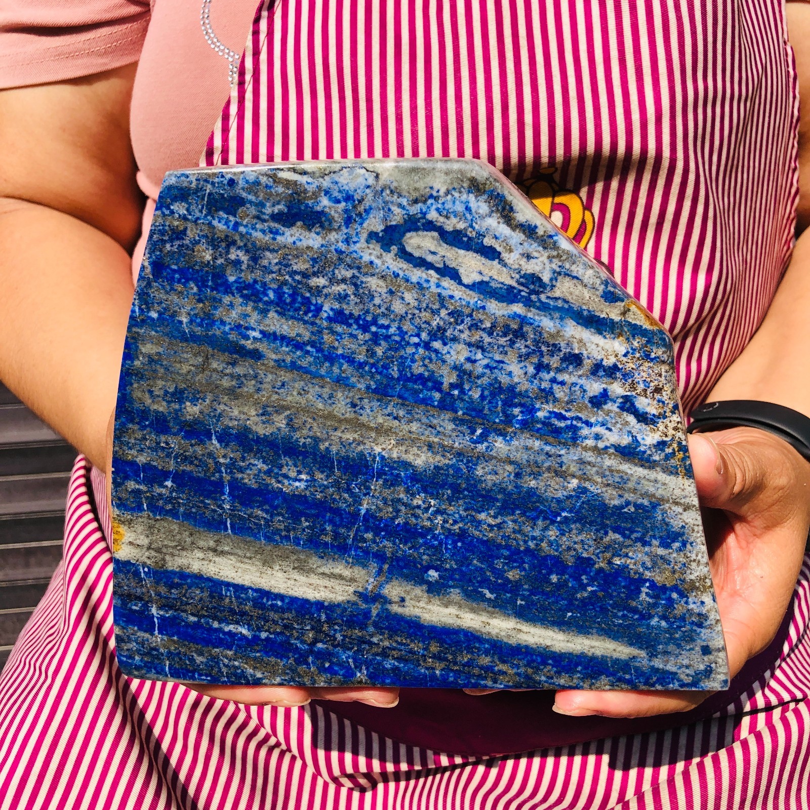 7.94LB Natural high-grade lapis Hand Polished Crystal Mineral Specimen Healing