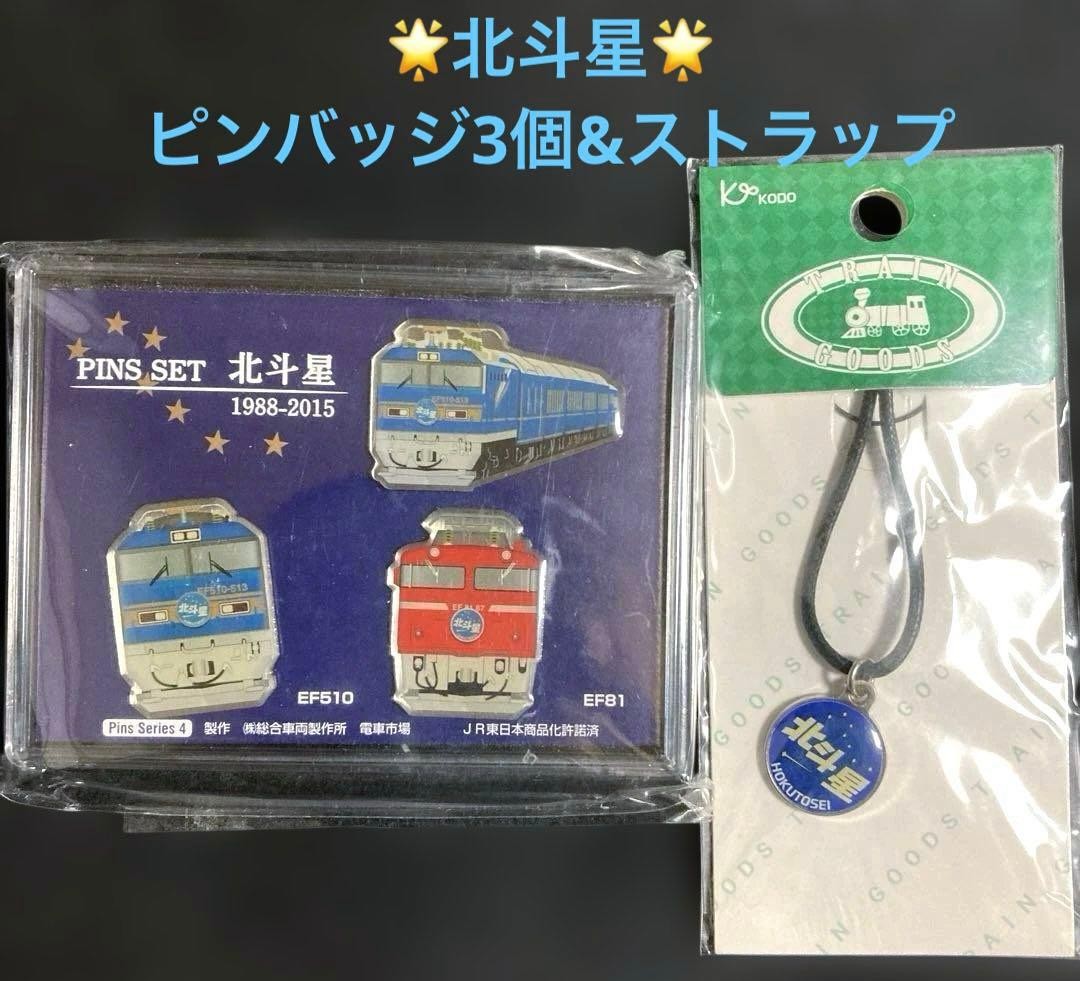 Retirement Pin Badge Set 3 & Strap Sleeper Express Hokutosei Not specified