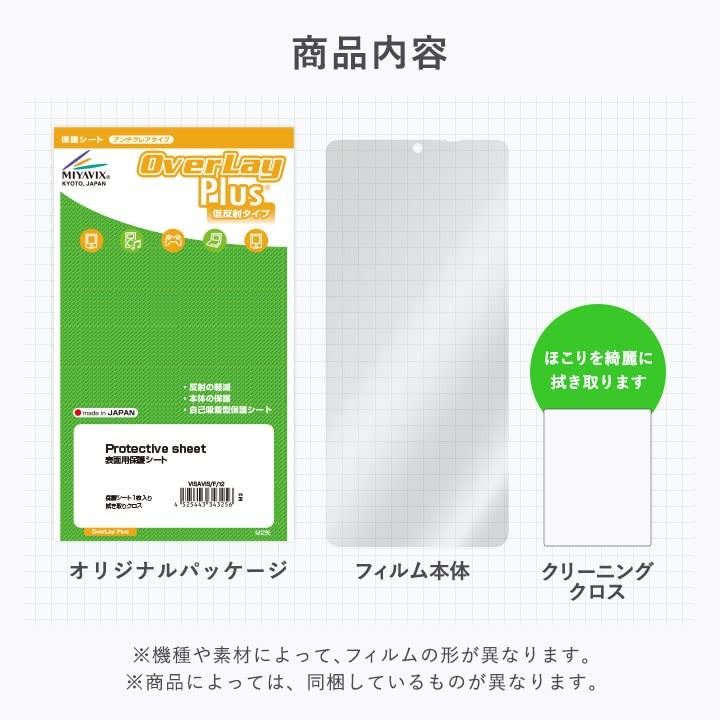 Pokemon Encyclopedia Smartphone Rotom Protective Film Anti-Fingerprint Anti-Refl