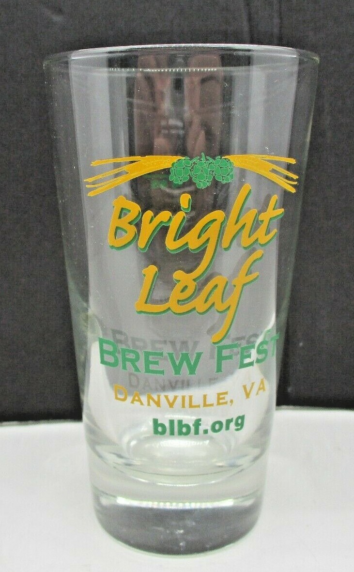 Bright Leaf Brew Fest Danville VA Glass