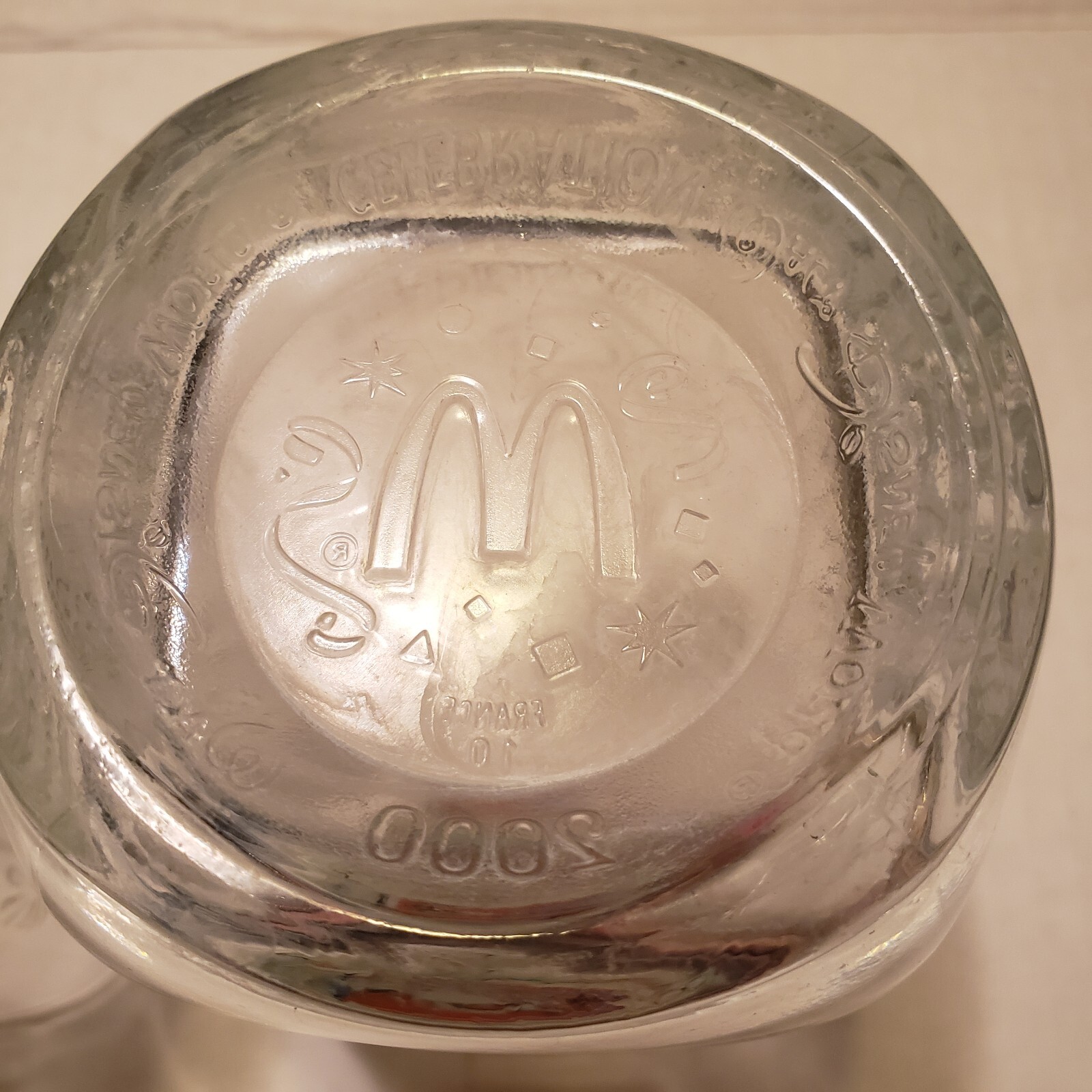Disney Mickey Mouse Celebration 2000 McDonald’s Glasses set of 2 Collectible