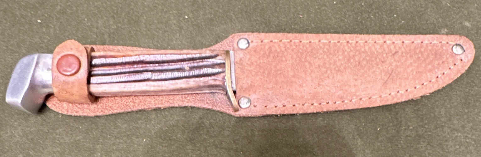 Korium Hunting Fixed Blade Knife SS Clip Point Full Tang Over 5in w/ Sheath
