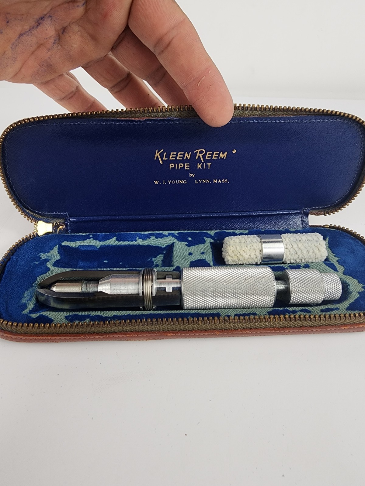 Vintage Kleen Reem Pipe Cleaner Tool – W.J. Young Classic, Original Case