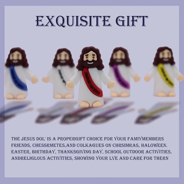 100pcs Jesus Loves You Figures, Mini Jesus Figurines NEW