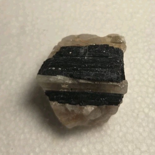 Black Tourmaline In Quartz Matrix 1×1.5×1 Inches Very Pretty