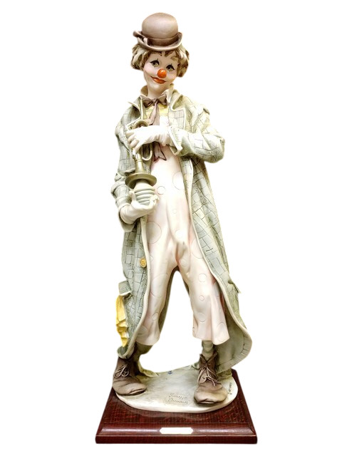 GIUSEPPE ARMANI ” Clown ” Figurine Height 17.7 in Made in Italy