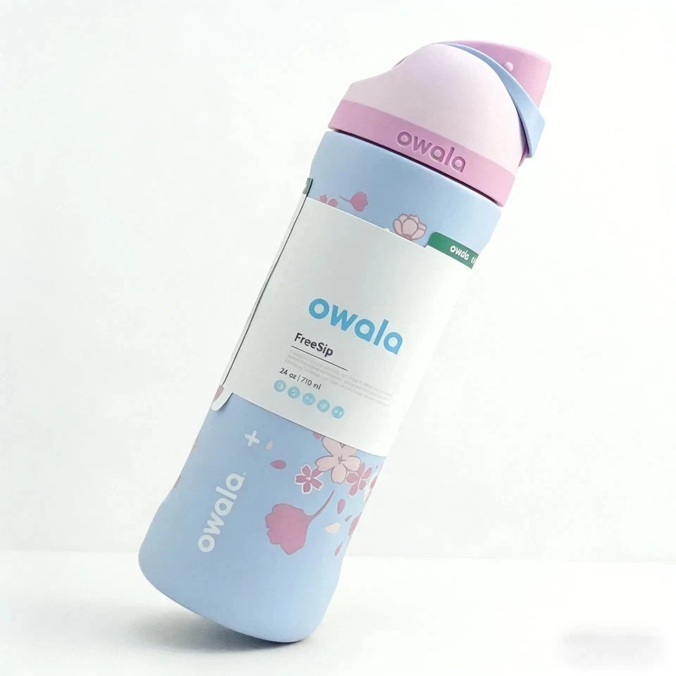 New Starbucks X Owala 2026 Sakura Limited Insulated Water Bottle 24oz Straw Cup