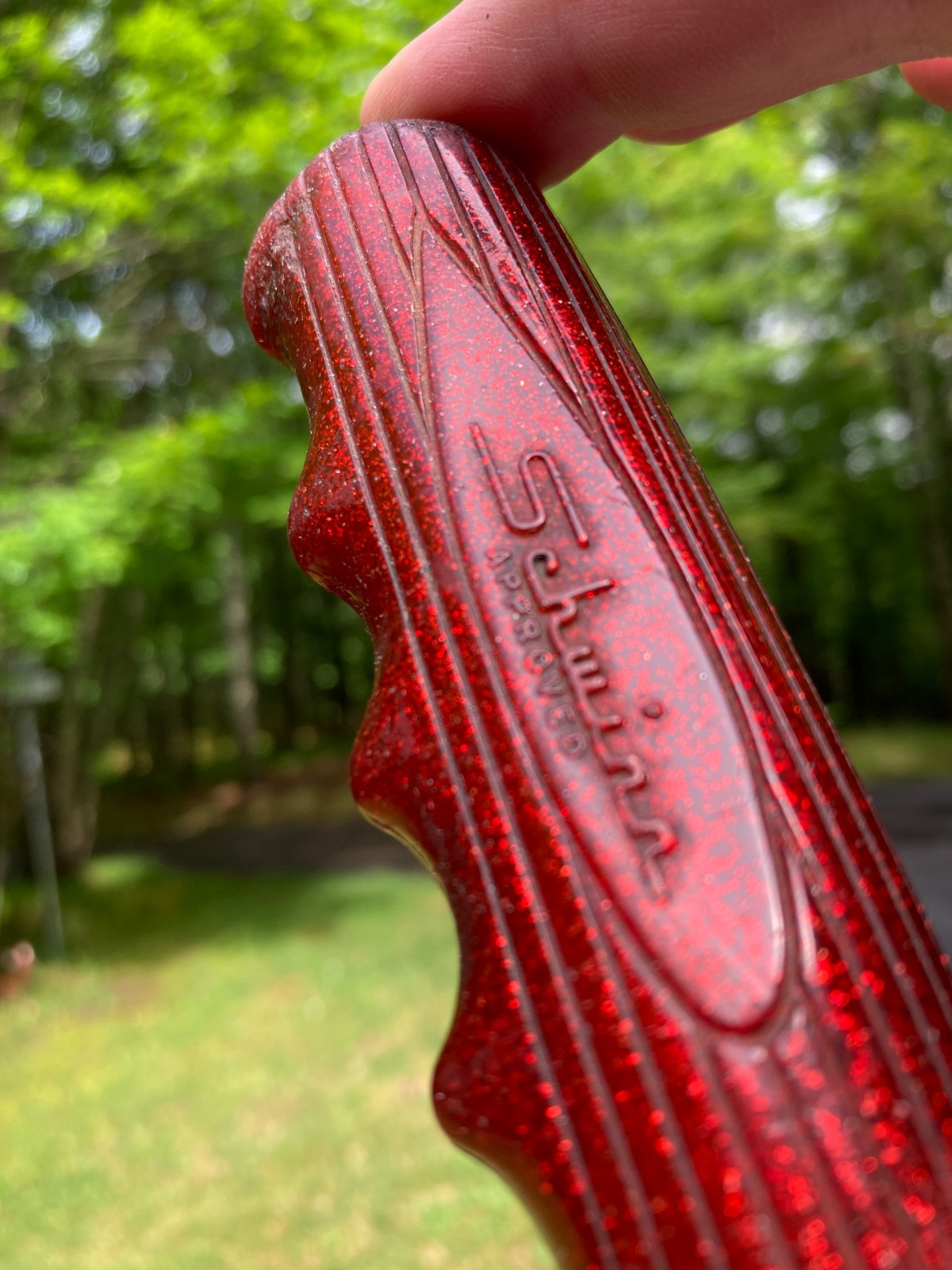 VTG Schwinn Stingray Muscle Bike 1971 Original Metallic Glitter Red Hand Grips