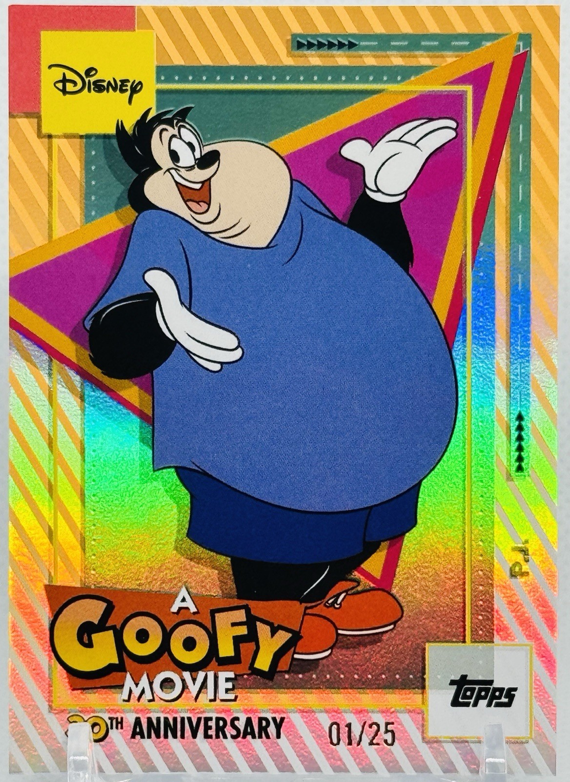 2026 P.J. Orange Refractor 1/25 A Goofy Movie 30th Topps Disney Neon #AGM-3