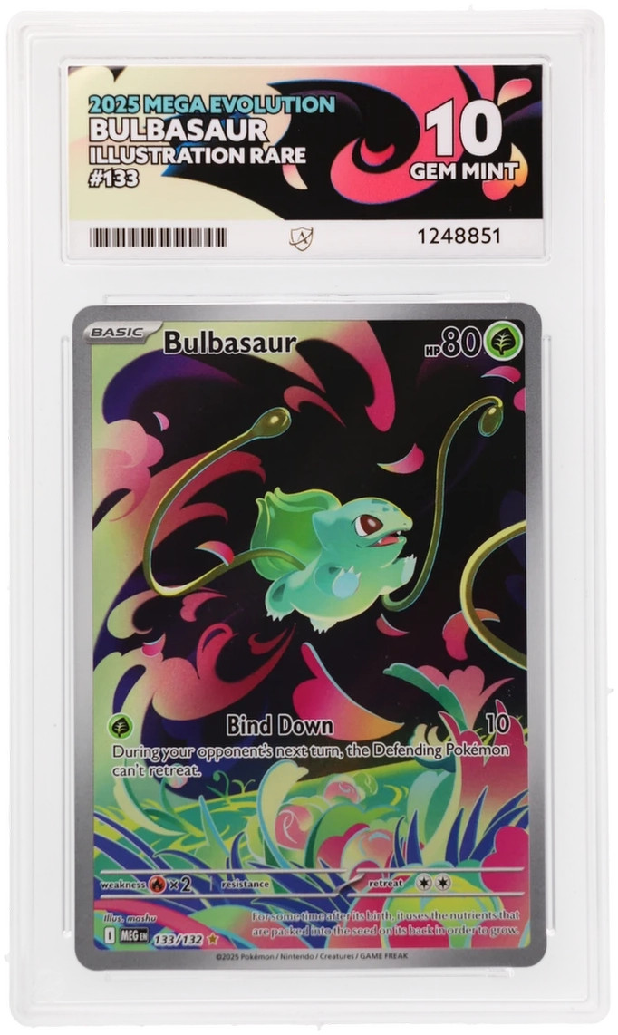 Ace 10 Bulbasaur 133/132 Mega Evolution Gem Mint Pokemon