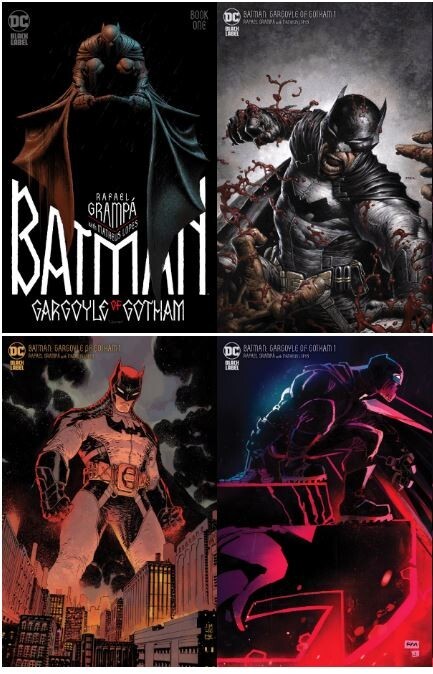 BATMAN GARGOYLE OF GOTHAM #1 (JIM LEE,23,2023) LOT OF 4 COVERS NM