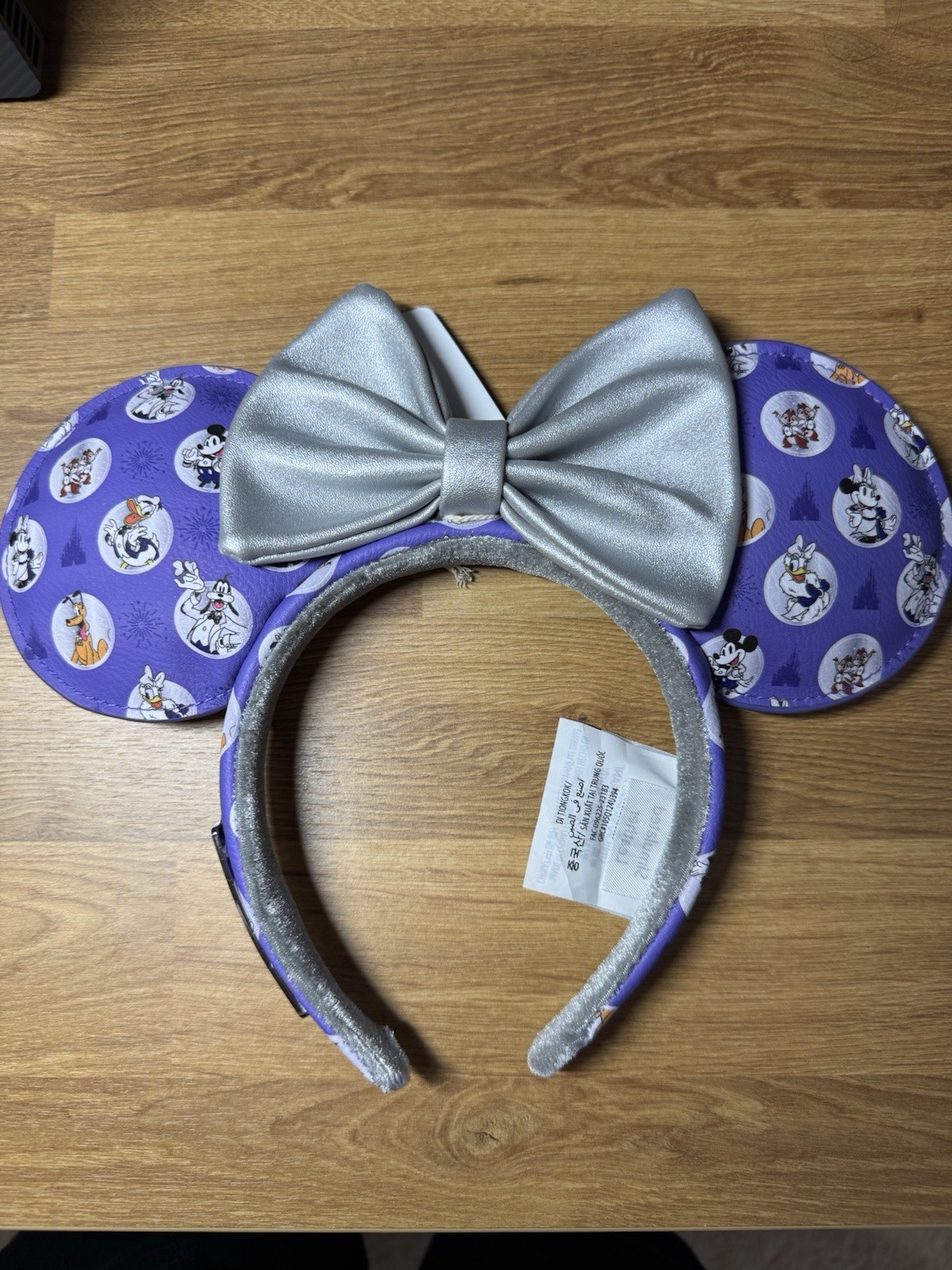 Disney Loungefly Mickey & Minnie Mouse Ears Headband Adult Size Disney 100 NWTS