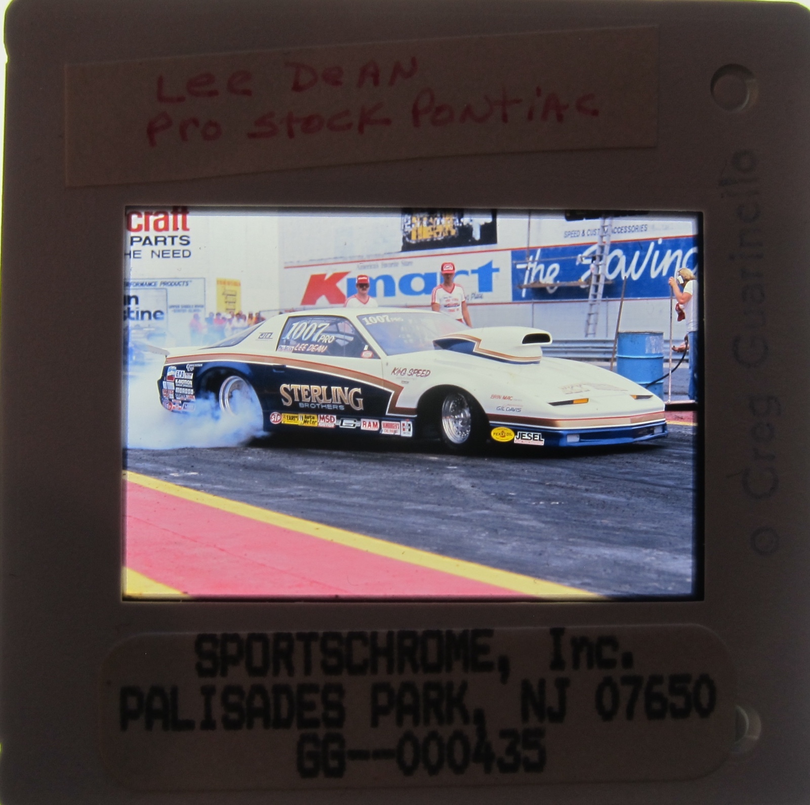 LEE DEAN PRO STOCK PONTIAC NHRA 2 TIME WORLD CHAMPION ORIGINAL SLIDE 1