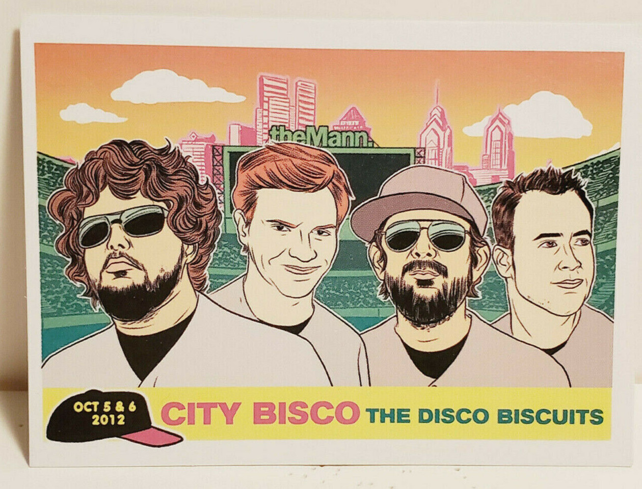 CITY BISCO DISCO BISCUITS MANN MUSIC CENTER PHILADELPHIA CONCERT TRADING CARD