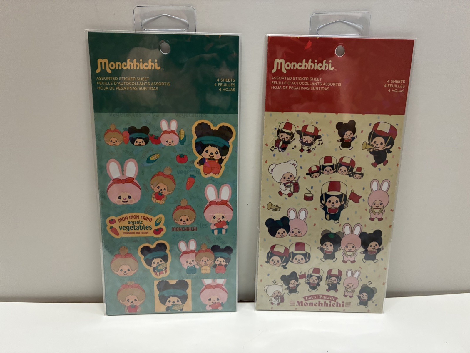Monchhichi Multicolor Glitter Sticker set of 2