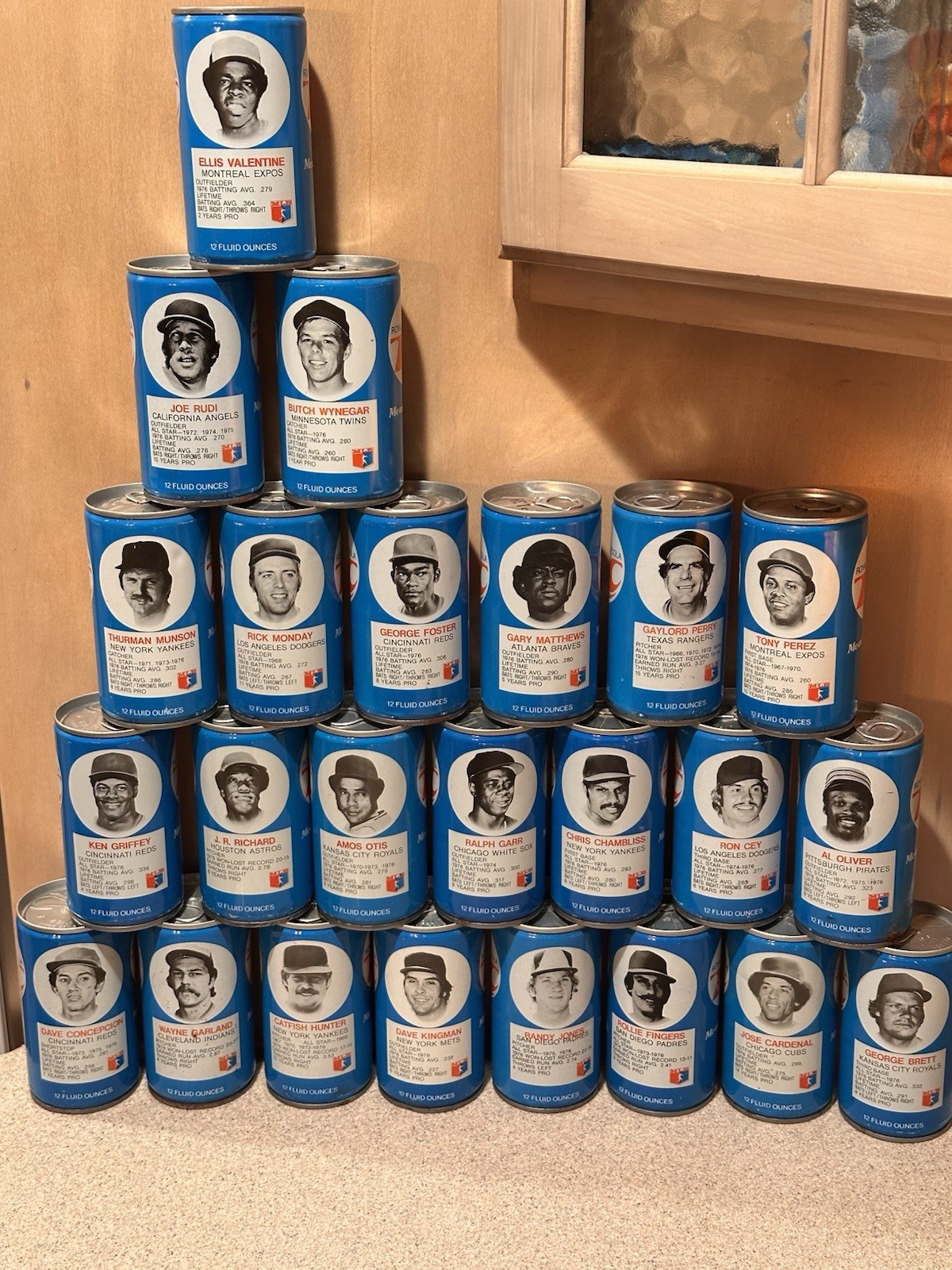 Vintage 1970’s RC Royal Crown Cola MLB Baseball Cans – You Choose Player