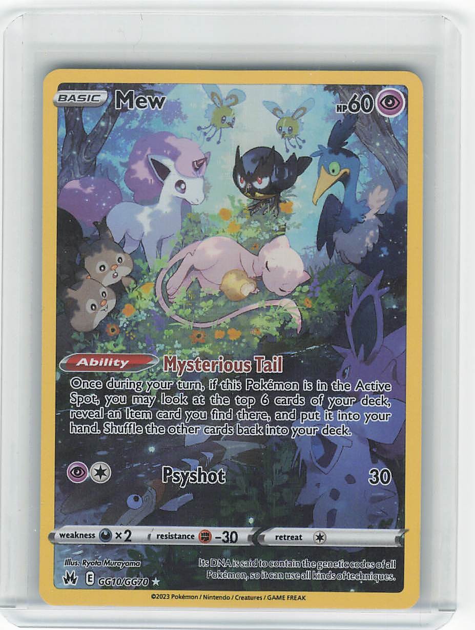 Pokemon TCG Mew Holo SWSH: Crown Zenith: Galarian Gallery GG10/GG70 NM