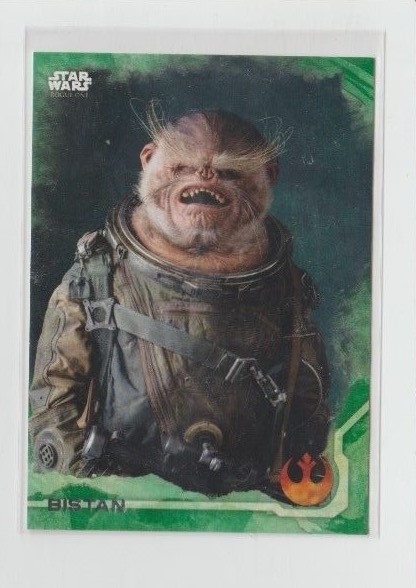 Star Wars Rogue One Trading Card Green Parallel Character Card #7 Bistan