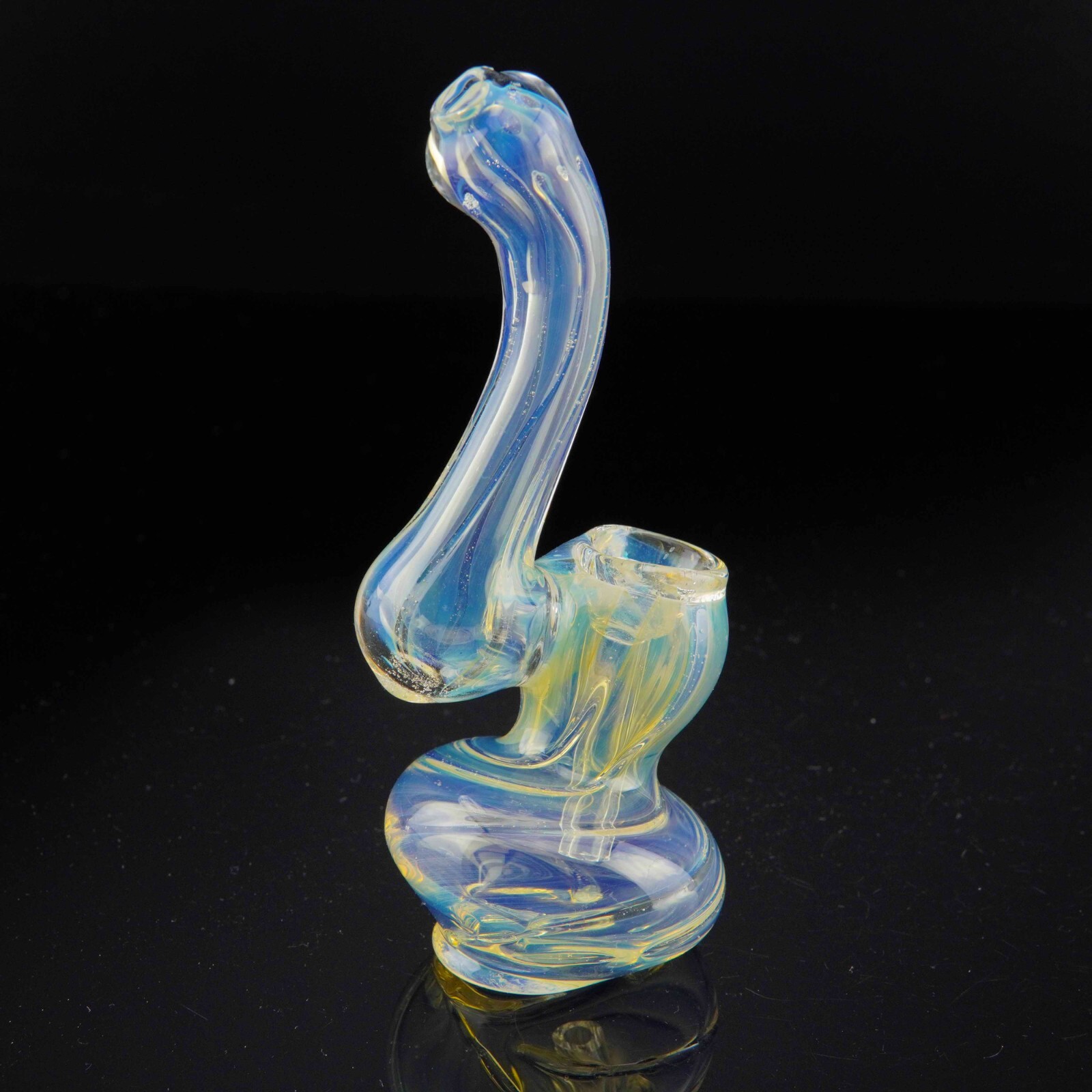 4.5″ Handmade Thick Color Changing Bubbler Sherlock Smoking Bowl Glass Pipes