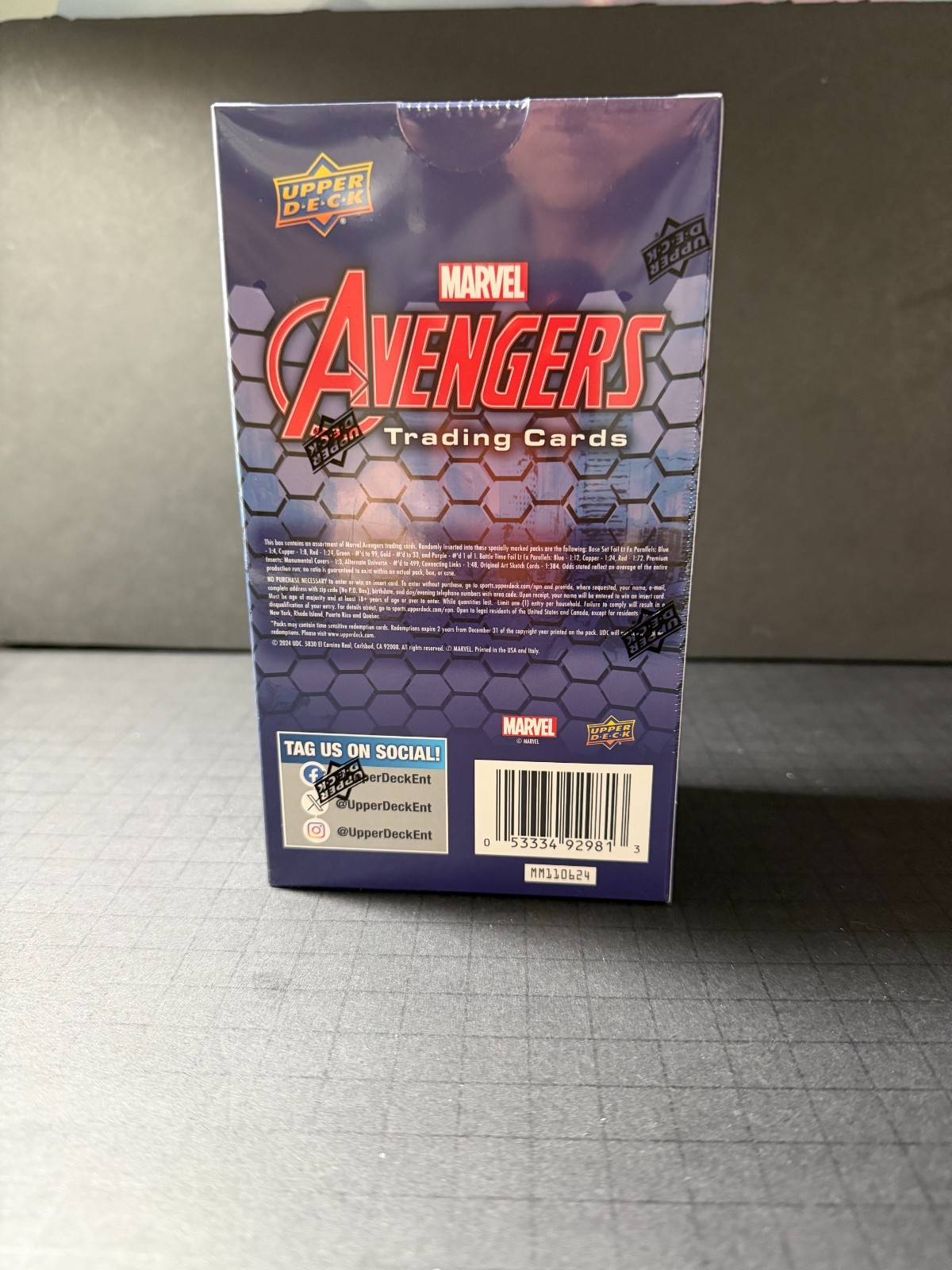 2024 UPPER DECK Marvel Avengers Exclusive Trading Card HOBBY Factory Sealed BOX
