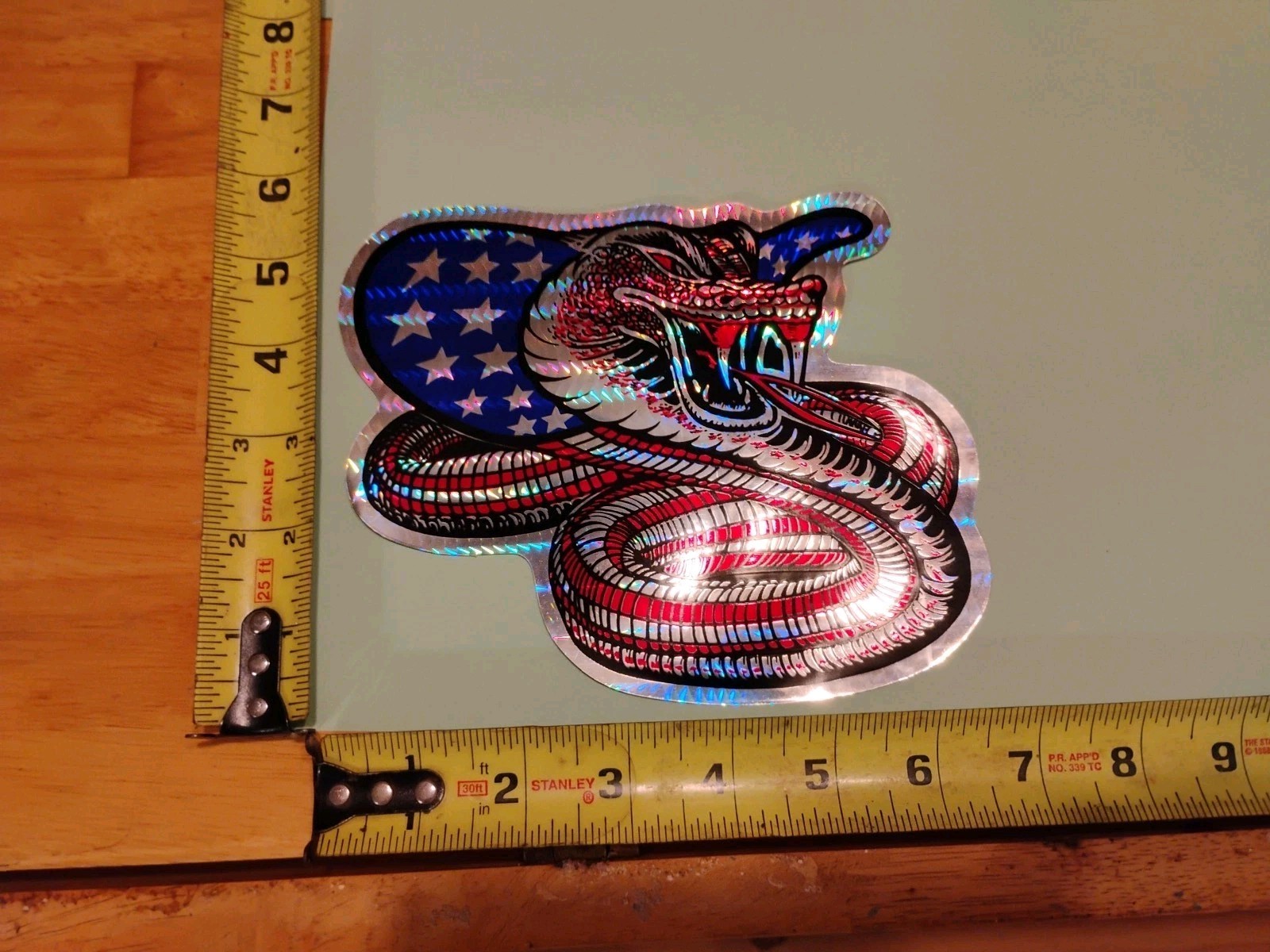 USA Cobra Vintage Prismatic Decal. 6inx7in.