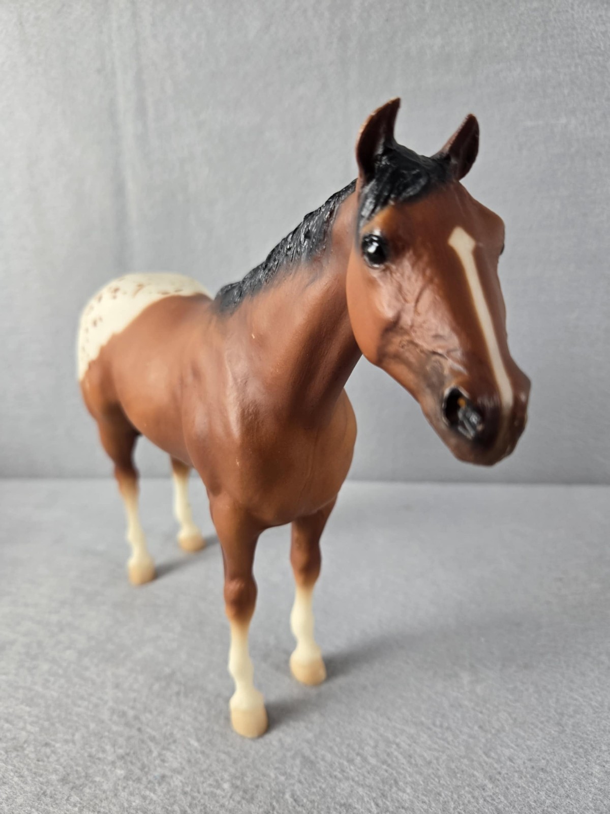 Traditional Breyer Stud Spider #823 Matte Blanket Appaloosa Red Bay