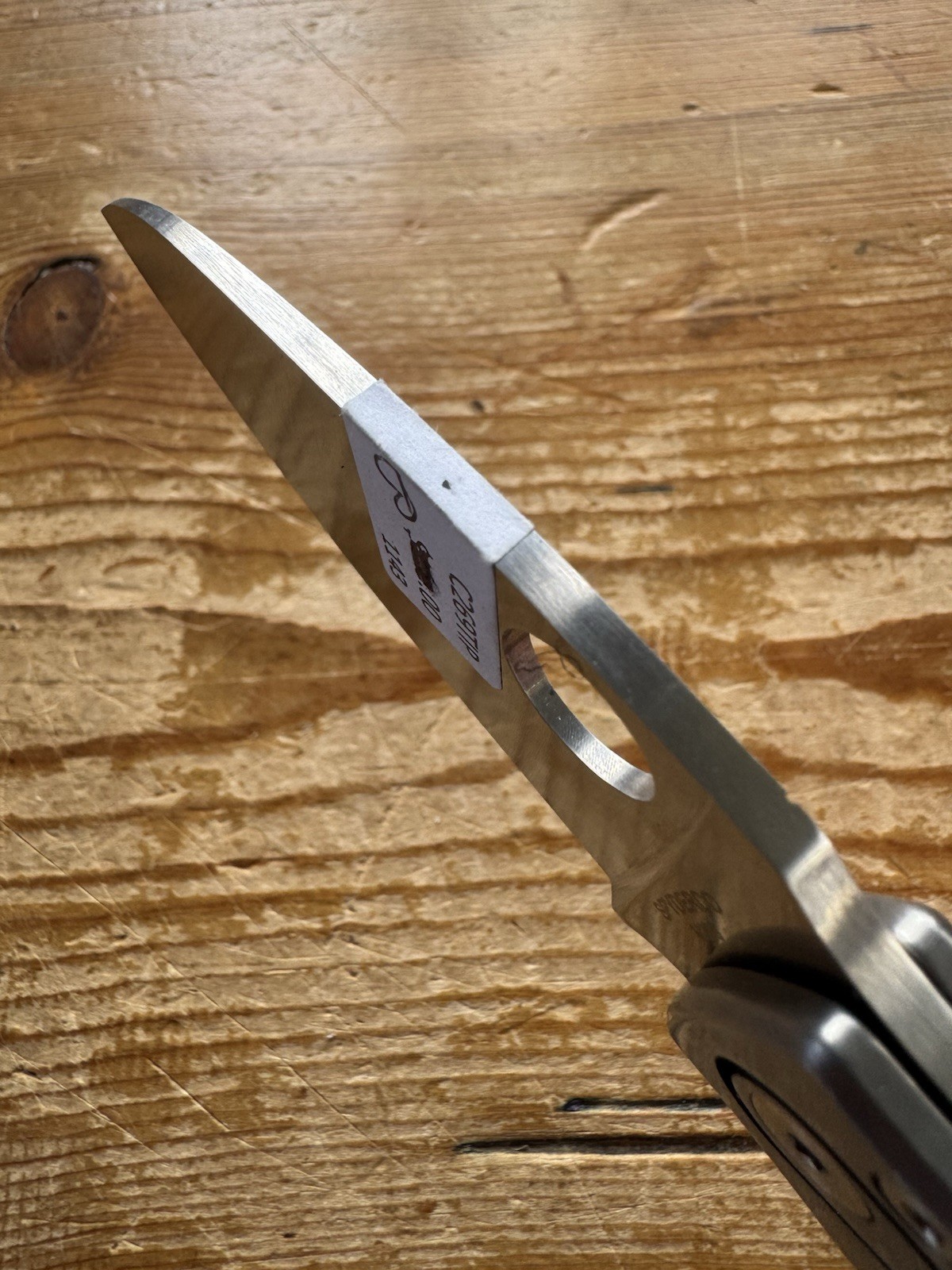 SPYDERCO PITS 2 Split 6AL-4V Titanium M398 Steel, 6.45″ C269TIP Factory Second B