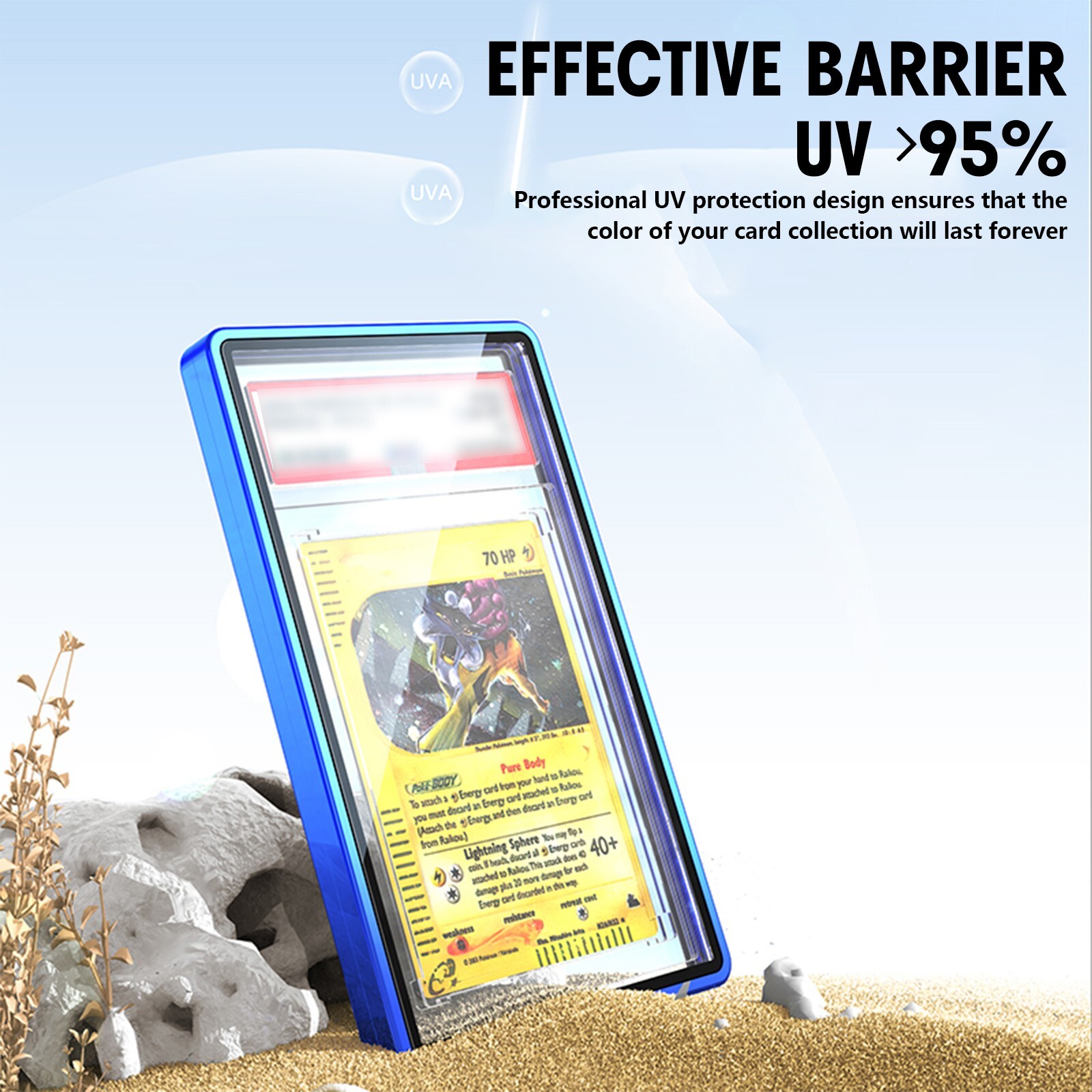 Magnetic Slab Case Protector for PSA BGS Graded Cards Stackable Metal Bumper