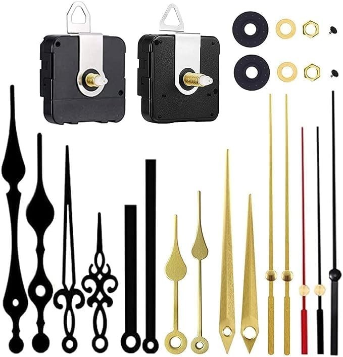 DIY Silent Clock Movement Replacement Kit – Long & Short Shaft Options Included