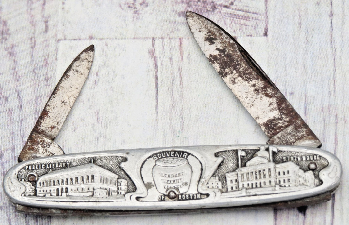 Antique Solingen Made Cigar Pattern Penknife Sculpted Metal – BOSTON MA SOUVENIR