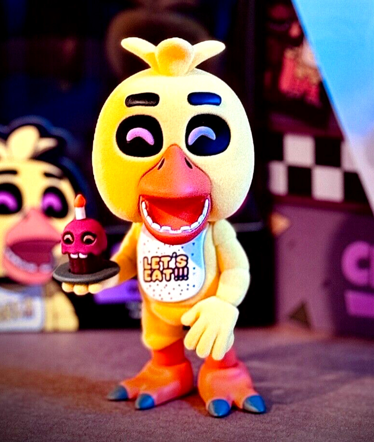 YouTooz • Limited • FLOCKED CHICA+ CUPCAKE • Five Nights at Freddys • Ships Free
