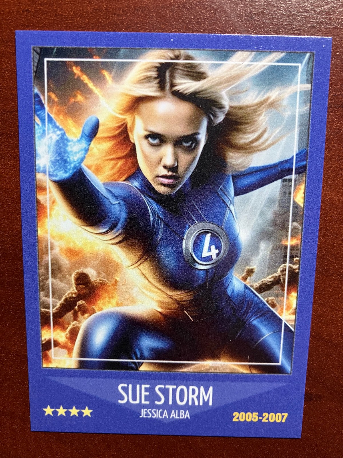 Custom ACEO Sue Storm Jessica Alba Trading Card