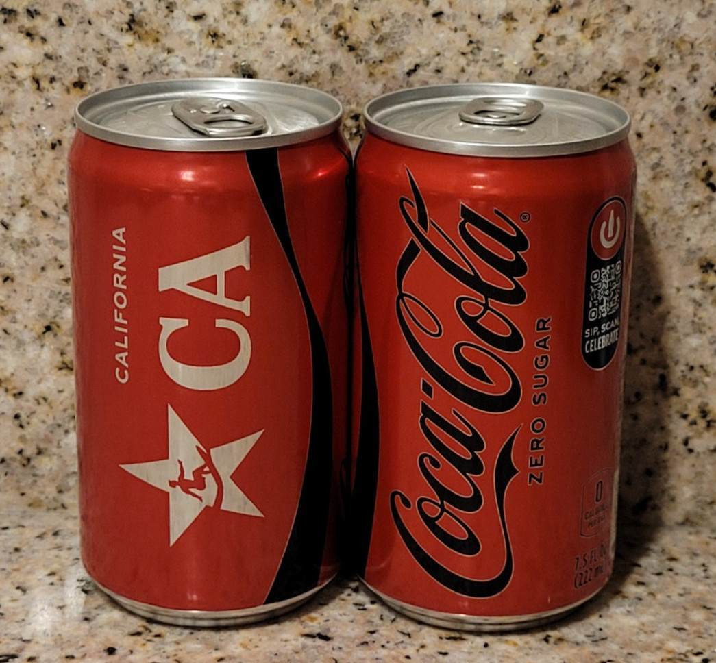 2026 Limited Edition Coca Cola COKE ZERO AMERICA 250 USA 🇺🇸 7.5 oz Mini Can