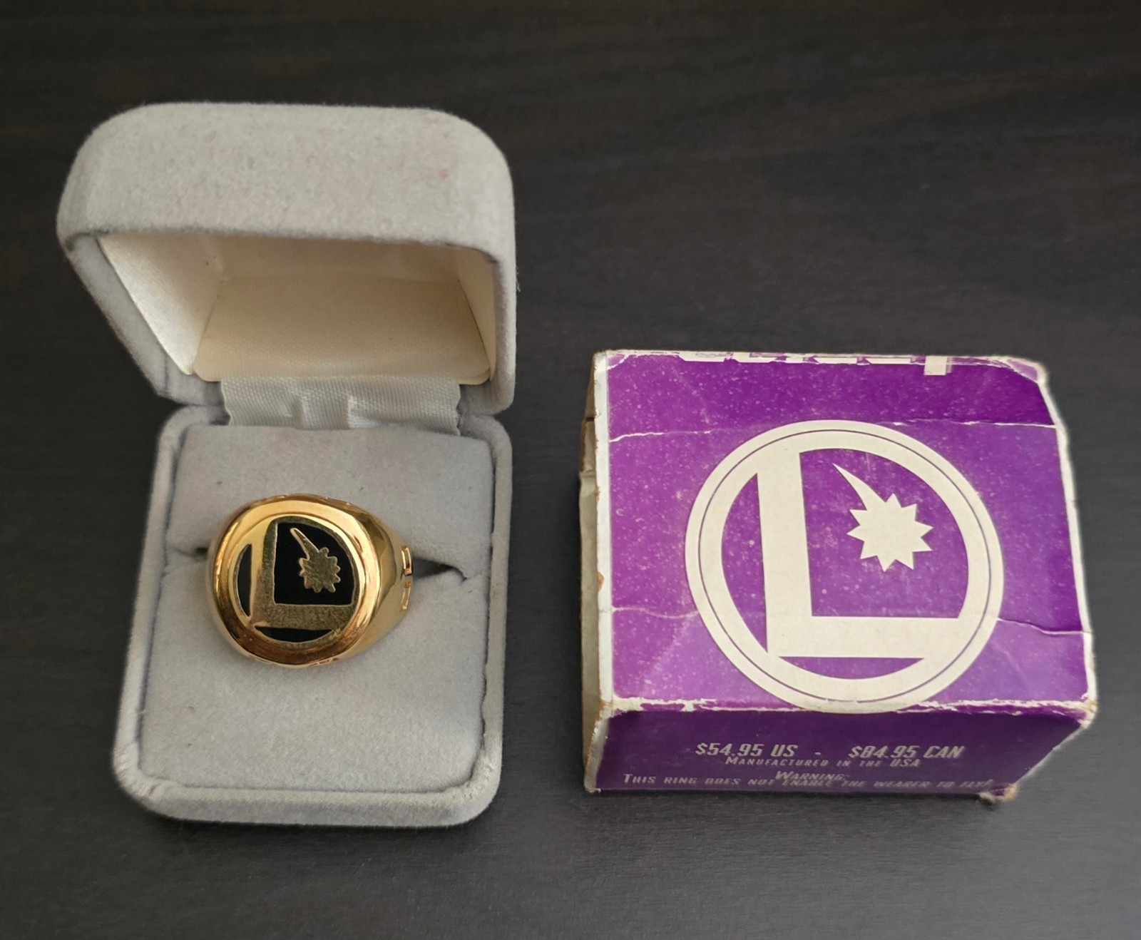 DC COMICS DC DIRECT LEGION OF SUPER-HEROES 14K GOLD FLIGHT RING PROP REPLICA