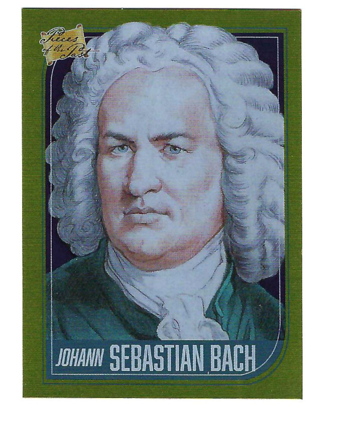 JOHANN SEBASTIAN BACH 2021 SUPER BREAK PIECES OF THE PAST GOLD FOIL PARALLEL