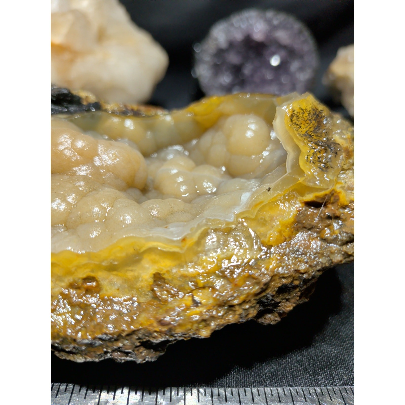 Thunder Egg Yellow Botryoidal Specimen Natural Form (1lb 10oz)