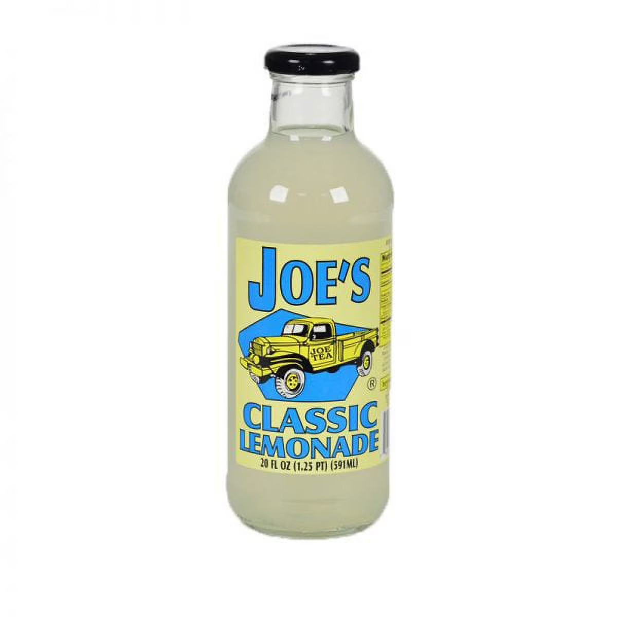 Joe Tea Classic Lemonade 20 Fl Oz, 12 Pack Glass Bottles