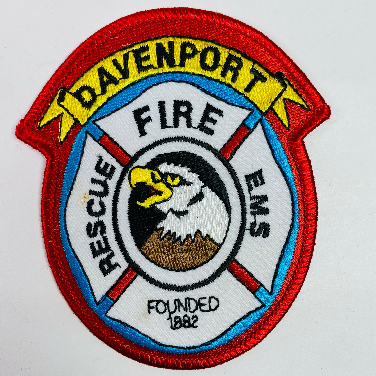 Davenport Fire Rescue EMS Iowa IA Patch N5