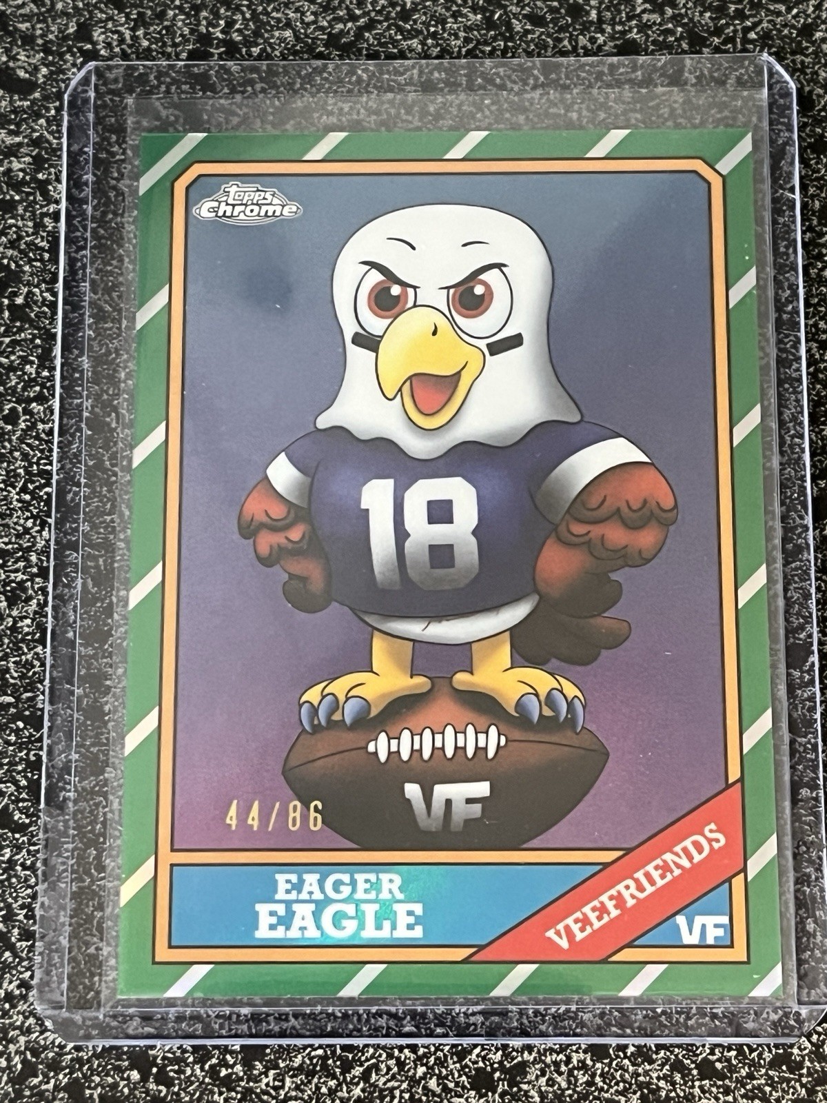 EAGER EAGLE 2026 TOPPS CHROME VEEFRIENDS 1986 TOPPS VARIATION /86 #TF-EE