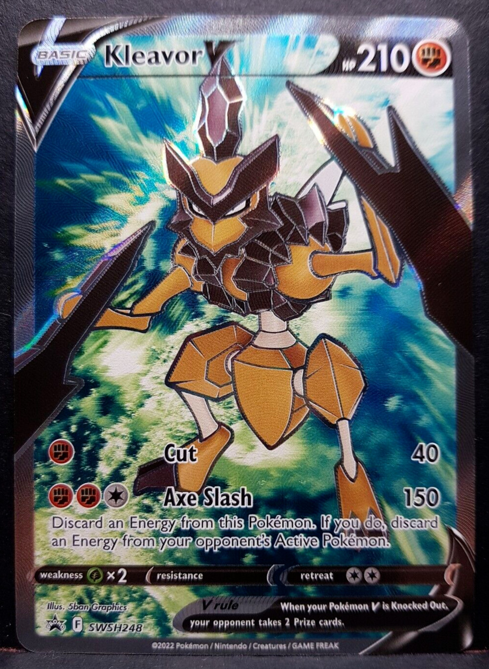 Kleavor V SWSH248 Lost Origin Full Art Promo Pokémon Pokemon Card English NM