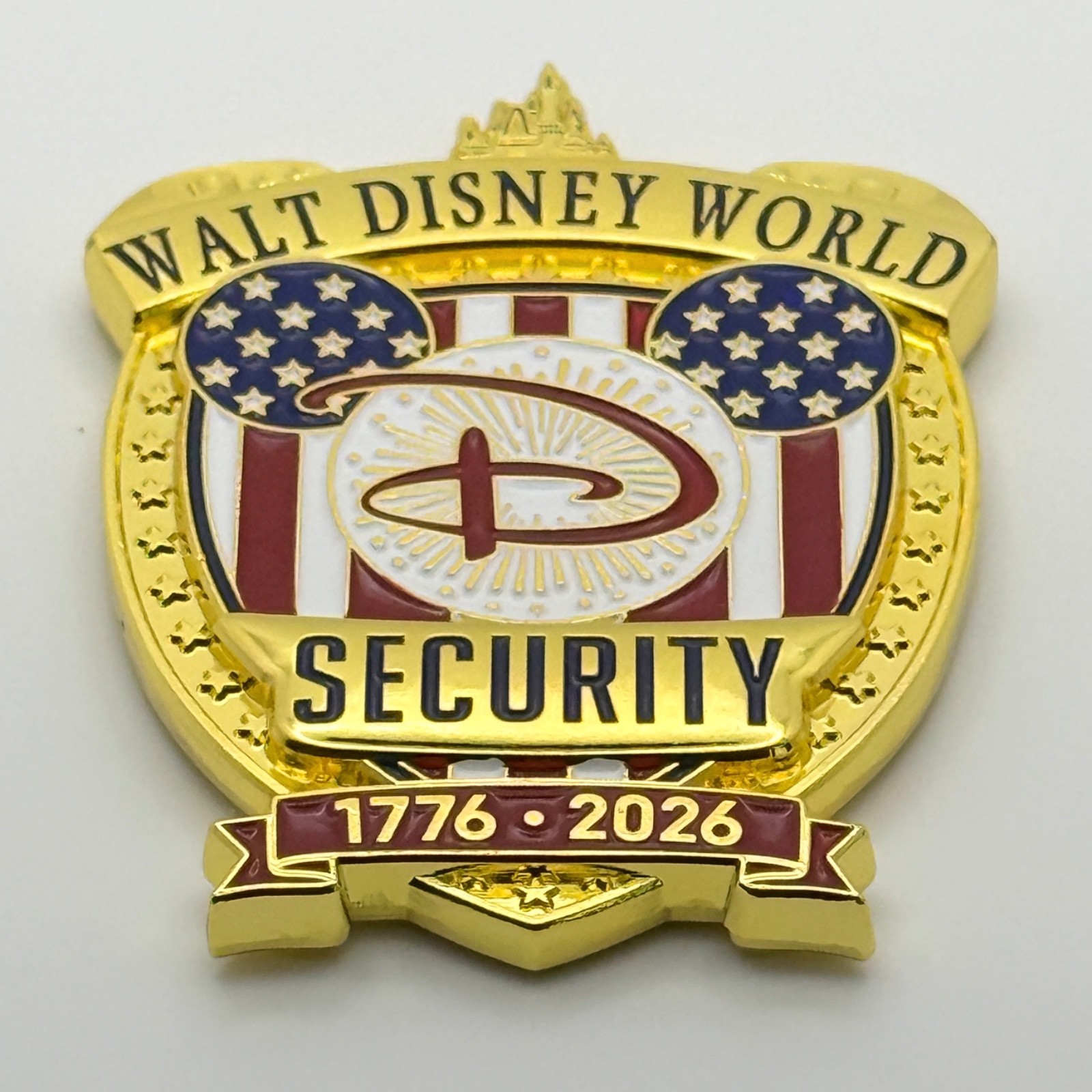 Walt Disney World Security 250th Anniversary USA American 4th Challenge Coin