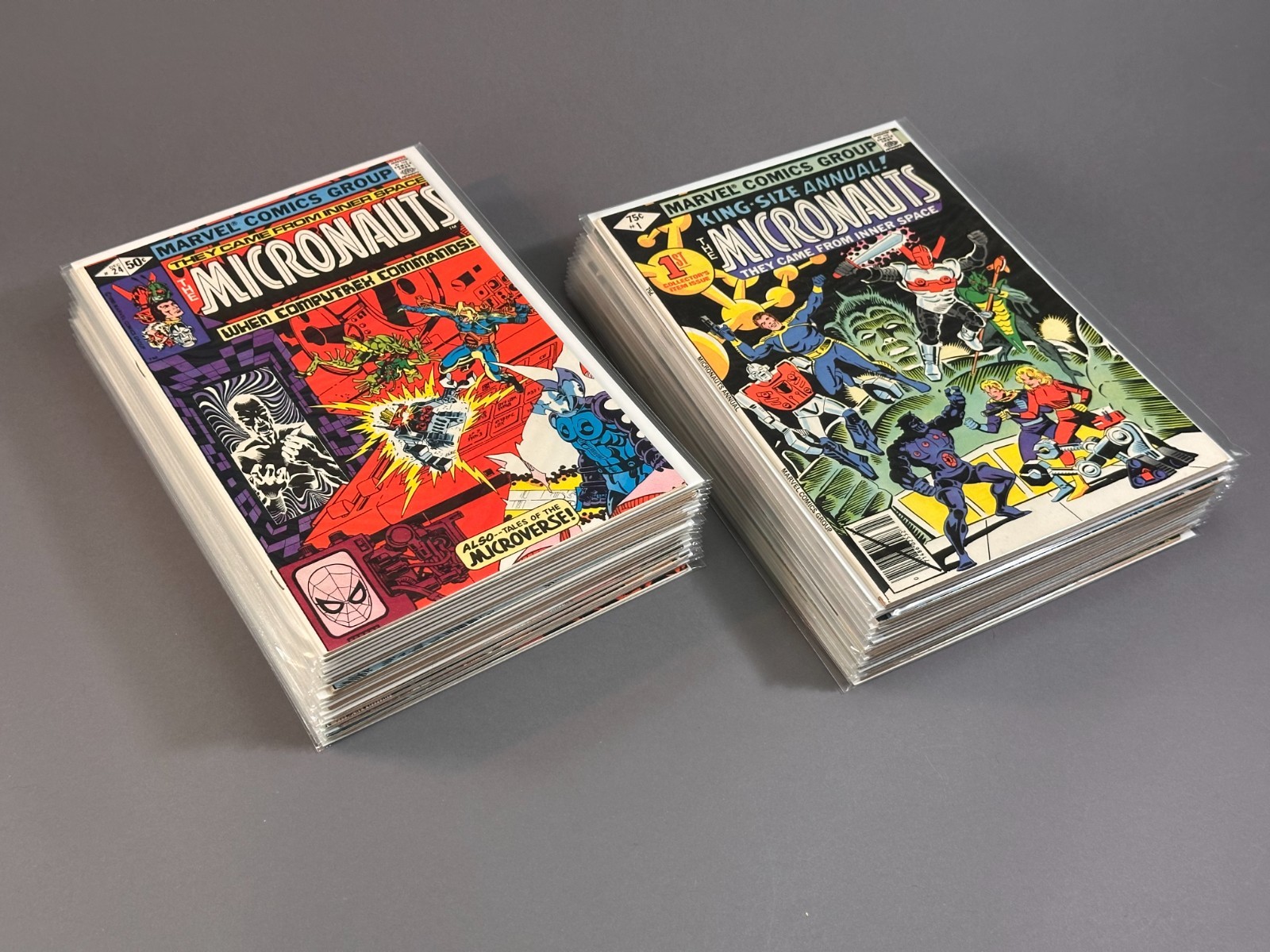 33 Marvel comics… The Micronauts #3, 7, 9-21, 23-36, 50-54, and Annual #1 !