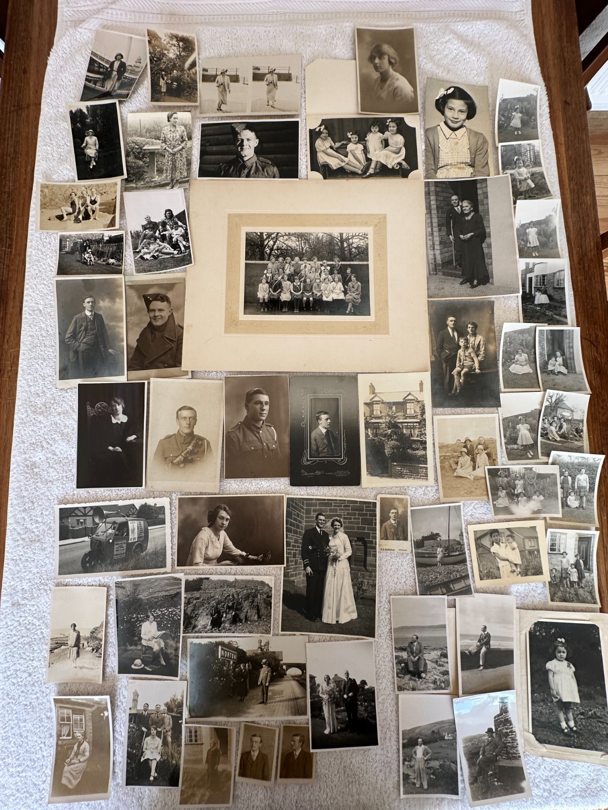 Ephemera job lot black and white photographs postcard antique junk journal craft