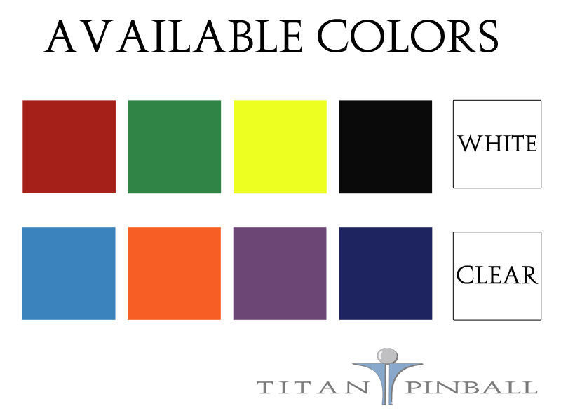 Universal Pinball Machine Rubber Ring Kit – Titan Competition Silicone – PURPLE